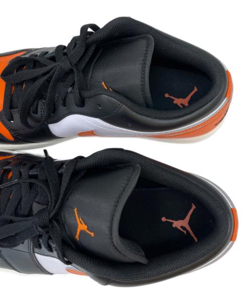 NIKE（ナイキ）NIKE (ナイキ) NIKE　AIR JORDAN1 LOW　スニーカー ブラック×オレンジ サイズ:30.5の古着・服飾アイテム
