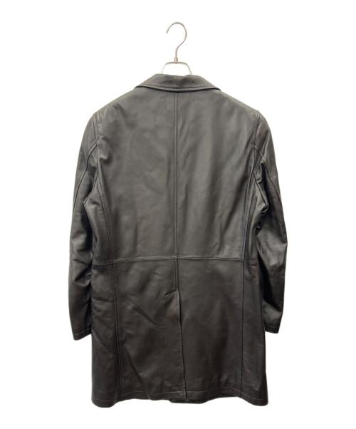 BALMAIN（バルマン）BALMAIN (バルマン) BALMAIN　レザージャケット ブラウン サイズ:Lの古着・服飾アイテム