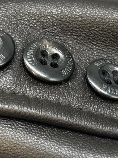 BALMAIN（バルマン）BALMAIN (バルマン) BALMAIN　レザージャケット ブラウン サイズ:Lの古着・服飾アイテム