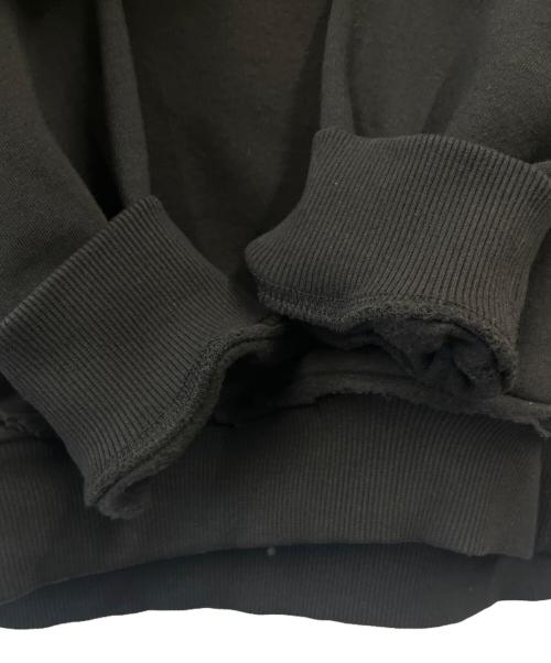 DIESEL（ディーゼル）DIESEL (ディーゼル) DIESEL ループタイ付裏起毛プルオーバーパーカー ブラック サイズ:Lの古着・服飾アイテム