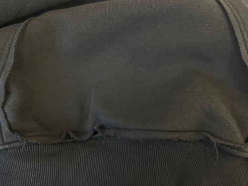 DIESEL（ディーゼル）DIESEL (ディーゼル) DIESEL ループタイ付裏起毛プルオーバーパーカー ブラック サイズ:Lの古着・服飾アイテム