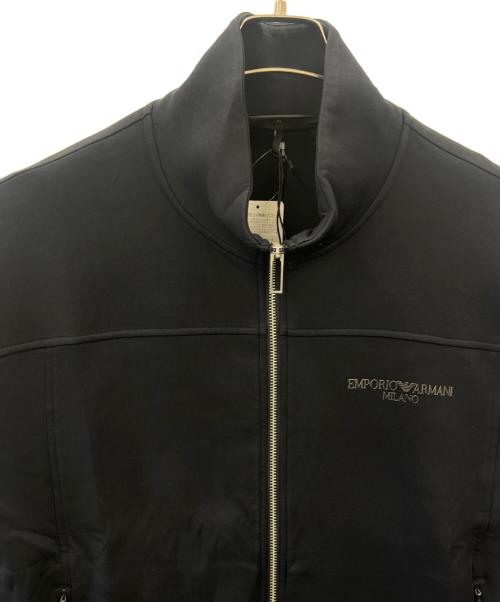 EMPORIO ARMANI（エンポリオアルマーニ）EMPORIO ARMANI (エンポリオアルマーニ) EMPORIO ARMANI　ジップブルゾン ブラック サイズ:USA XLの古着・服飾アイテム
