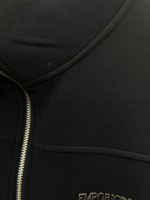 EMPORIO ARMANI（エンポリオアルマーニ）EMPORIO ARMANI (エンポリオアルマーニ) EMPORIO ARMANI　ジップブルゾン ブラック サイズ:USA XLの古着・服飾アイテム