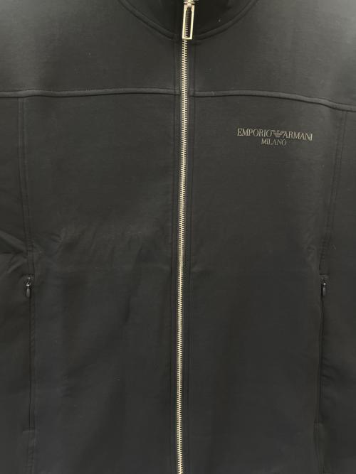 EMPORIO ARMANI（エンポリオアルマーニ）EMPORIO ARMANI (エンポリオアルマーニ) EMPORIO ARMANI　ジップブルゾン ブラック サイズ:USA XLの古着・服飾アイテム