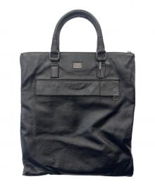 DOLCE & GABBANA（ドルチェ＆ガッバーナ）の古着「DOLCE & GABBANA　レザートートバッグ」｜ブラック