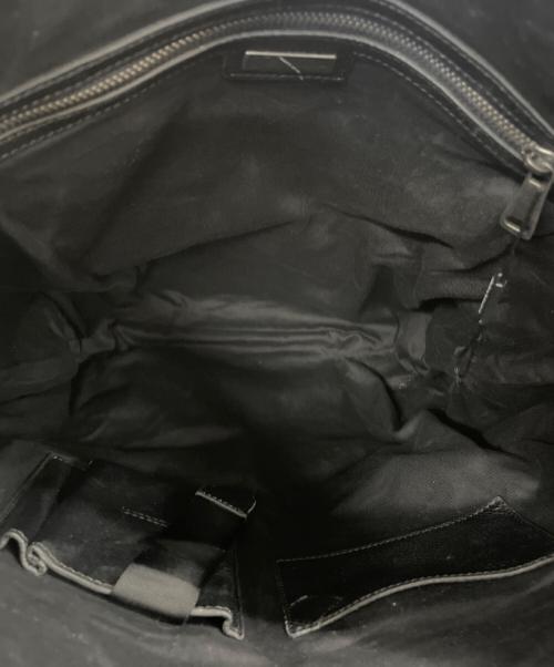 DOLCE & GABBANA（ドルチェ＆ガッバーナ）DOLCE & GABBANA (ドルチェ＆ガッバーナ) DOLCE & GABBANA　レザートートバッグ ブラックの古着・服飾アイテム