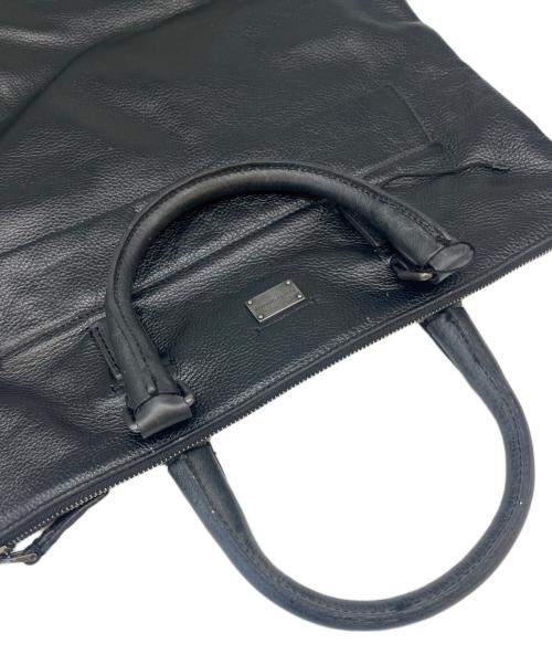 DOLCE & GABBANA（ドルチェ＆ガッバーナ）DOLCE & GABBANA (ドルチェ＆ガッバーナ) DOLCE & GABBANA　レザートートバッグ ブラックの古着・服飾アイテム