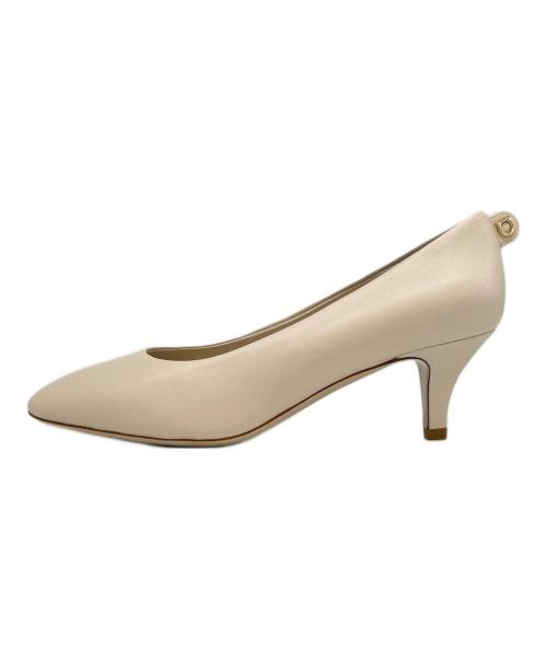 Salvatore Ferragamo（サルヴァトーレ フェラガモ）Salvatore Ferragamo (サルヴァトーレ フェラガモ) Salvatore Ferragamo　JUDY　パンプス ベージュ サイズ:7の古着・服飾アイテム