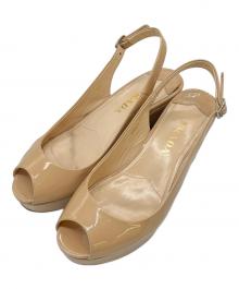 PRADA（プラダ）の古着「PRADA 厚底サンダル」｜ベージュ