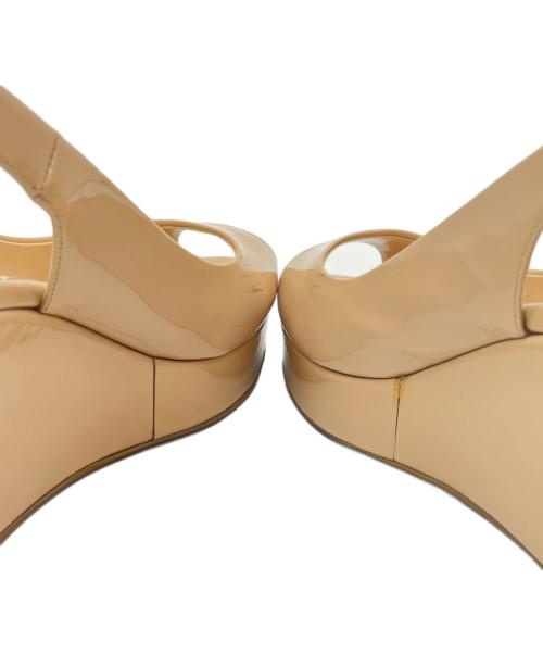 PRADA（プラダ）PRADA (プラダ) PRADA 厚底サンダル ベージュ サイズ:37の古着・服飾アイテム