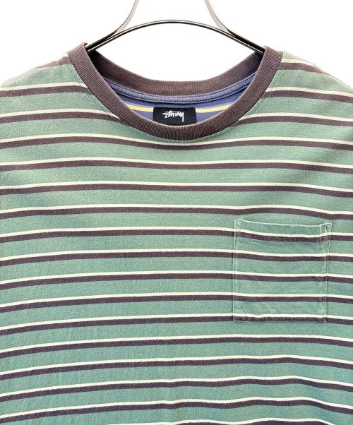 stussy（ステューシー）stussy (ステューシー) stussy　ポケットTシャツ グリーン サイズ:Mの古着・服飾アイテム