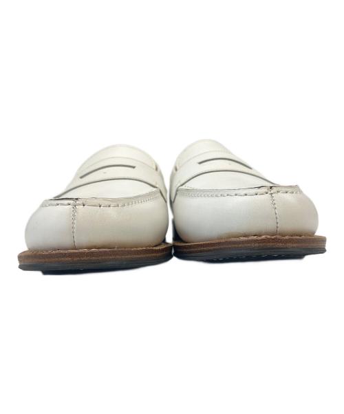 Jalan Sriwijaya（ジャランスリウァヤ）Jalan Sriwijaya (ジャランスリウァヤ) Jalan Sriwijaya　コインローファー ホワイト サイズ:6の古着・服飾アイテム