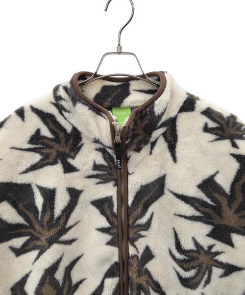 HUF（ハフ）HUF (ハフ) HUF  フリースジャケット ホワイト サイズ:XXLの古着・服飾アイテム