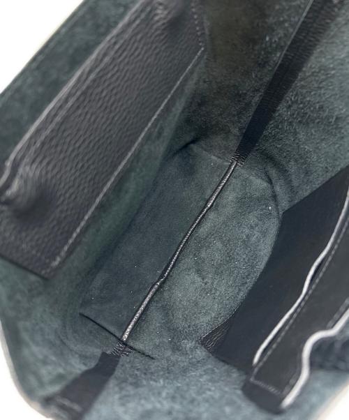 HIROFU（ヒロフ）HIROFU (ヒロフ) HIROFU　チェスタ　レザートートバッグ ブラックの古着・服飾アイテム