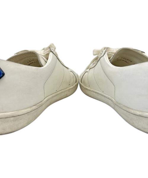 Saint Laurent Paris（サンローランパリ）Saint Laurent Paris (サンローランパリ) Saint Laurent Paris　リップスレザースニーカー ホワイト サイズ:40の古着・服飾アイテム