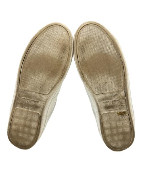 Saint Laurent Paris（サンローランパリ）Saint Laurent Paris (サンローランパリ) Saint Laurent Paris　リップスレザースニーカー ホワイト サイズ:40の古着・服飾アイテム