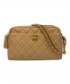 CHANELシャネル）の古着「CHANEL　マトラッセ　チェーンショルダーバッグ　結びチェーン」｜ベージュ