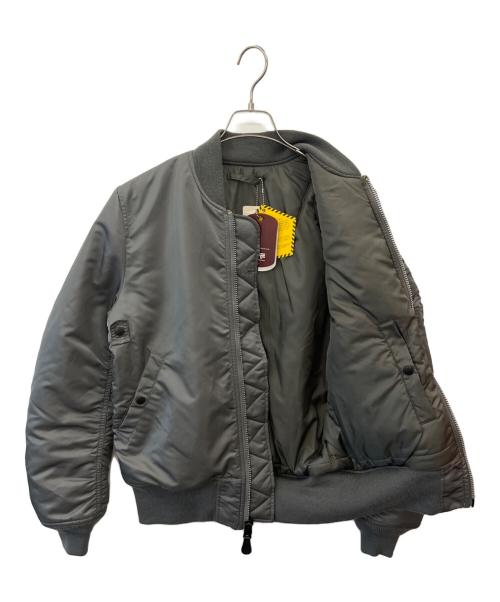 ALPHA（アルファ）ALPHA (アルファ) ALPHA 　MA-1ジャケット グレー サイズ:Ｍの古着・服飾アイテム