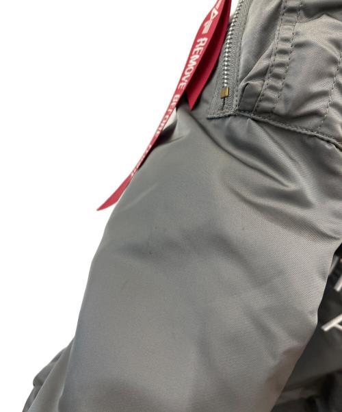 ALPHA（アルファ）ALPHA (アルファ) ALPHA 　MA-1ジャケット グレー サイズ:Ｍの古着・服飾アイテム