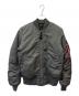 ALPHA（アルファ）の古着「ALPHA 　MA-1ジャケット」｜グレー