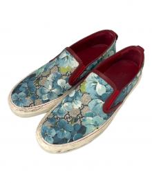 GUCCI（グッチ）の古着「GUCCI  GGブルームス スリッポン」｜ブルー×レッド