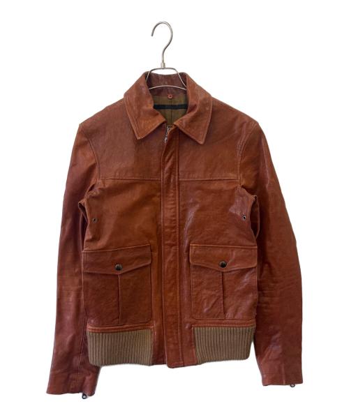 ESTNATION（エストネーション）ESTNATION (エストネーション) ESTNATION　ラムレザージャケット ブラウン サイズ:1の古着・服飾アイテム