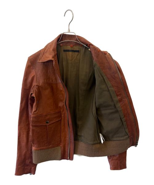 ESTNATION（エストネーション）ESTNATION (エストネーション) ESTNATION　ラムレザージャケット ブラウン サイズ:1の古着・服飾アイテム