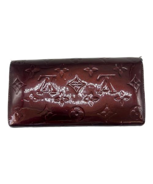 LOUIS VUITTON（ルイ ヴィトン）LOUIS VUITTON (ルイ ヴィトン) LOUIS VUITTON　ヴェルニ　ポルトフォイユ・サラ　長財布 アマラントの古着・服飾アイテム