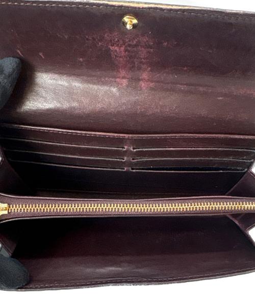 LOUIS VUITTON（ルイ ヴィトン）LOUIS VUITTON (ルイ ヴィトン) LOUIS VUITTON　ヴェルニ　ポルトフォイユ・サラ　長財布 アマラントの古着・服飾アイテム