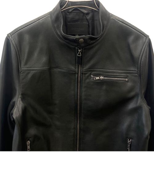 COACH（コーチ）COACH (コーチ) COACH　シングルライダースジャケット ブラック サイズ:Mの古着・服飾アイテム