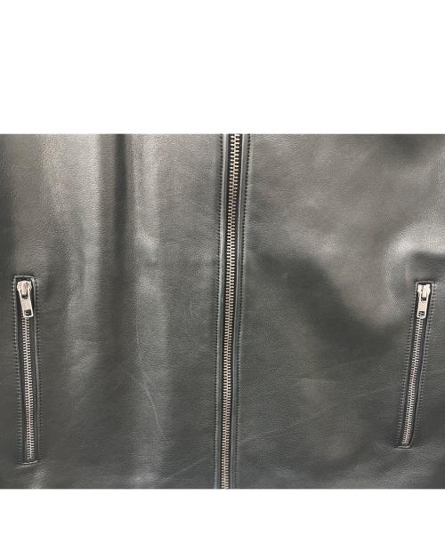 COACH（コーチ）COACH (コーチ) COACH　シングルライダースジャケット ブラック サイズ:Mの古着・服飾アイテム