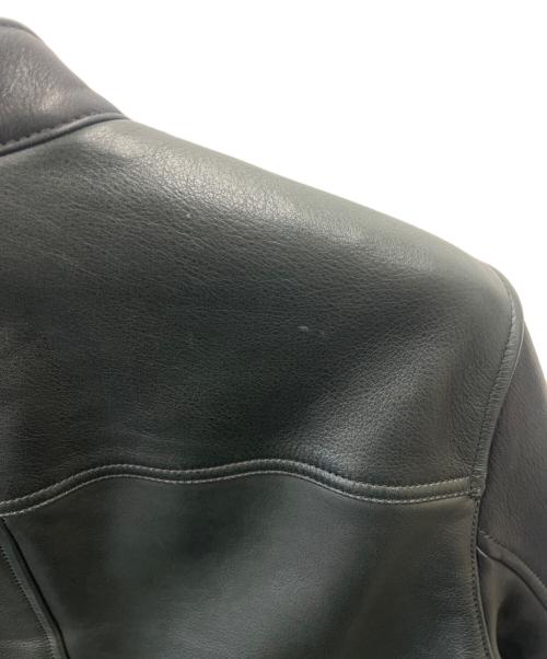 COACH（コーチ）COACH (コーチ) COACH　シングルライダースジャケット ブラック サイズ:Mの古着・服飾アイテム