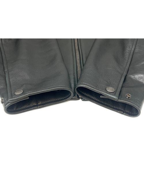 COACH（コーチ）COACH (コーチ) COACH　シングルライダースジャケット ブラック サイズ:Mの古着・服飾アイテム