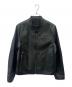 COACH（コーチ）の古着「COACH　シングルライダースジャケット」｜ブラック