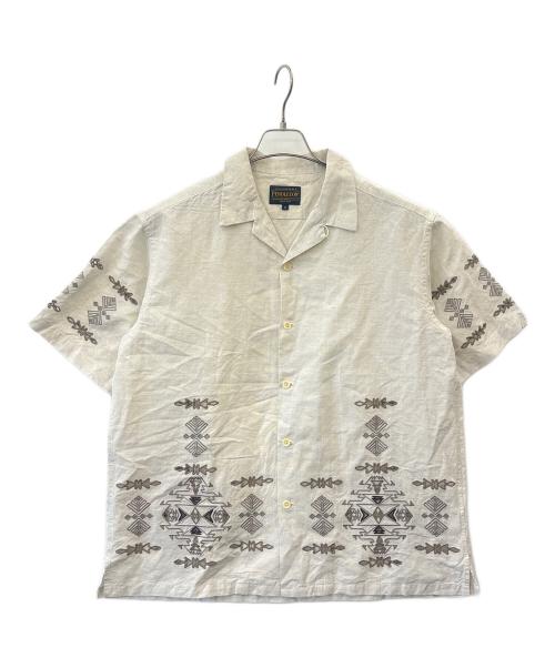 PENDLETON（ペンドルトン）PENDLETON (ペンドルトン) JOURNAL STANDARD relume (ジャーナルスタンダード レリューム) PENDLETON× JOURNAL STANDARD relume  半袖シャツ ベージュ サイズ:Mの古着・服飾アイテム