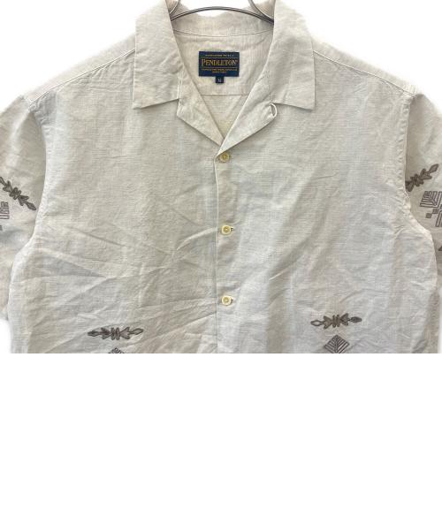 PENDLETON（ペンドルトン）PENDLETON (ペンドルトン) JOURNAL STANDARD relume (ジャーナルスタンダード レリューム) PENDLETON× JOURNAL STANDARD relume  半袖シャツ ベージュ サイズ:Mの古着・服飾アイテム