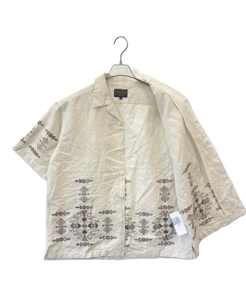 PENDLETON（ペンドルトン）PENDLETON (ペンドルトン) JOURNAL STANDARD relume (ジャーナルスタンダード レリューム) PENDLETON× JOURNAL STANDARD relume  半袖シャツ ベージュ サイズ:Mの古着・服飾アイテム