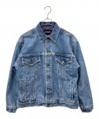 DESCENTEデサント）の古着「DESCENTE　TRUCKER DENIM JACKET　デニムジャケット」｜インディゴ