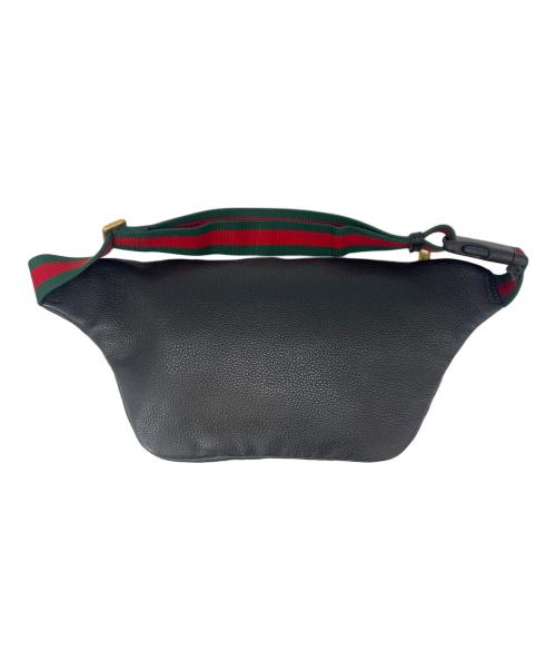 GUCCI（グッチ）GUCCI (グッチ) GUCCI　シェリーライン　ウエストバッグ ブラックの古着・服飾アイテム