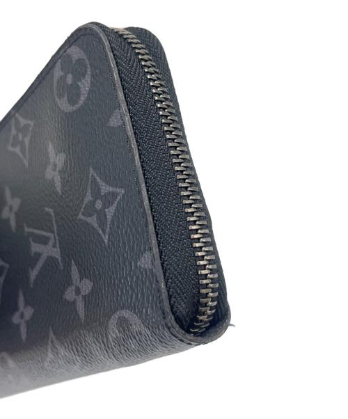 LOUIS VUITTON（ルイ ヴィトン）LOUIS VUITTON (ルイ ヴィトン) LOUIS VUITTON　モノグラム・エクリプス　ジッピーウォレット・ヴェルティカル ブラック×グレーの古着・服飾アイテム