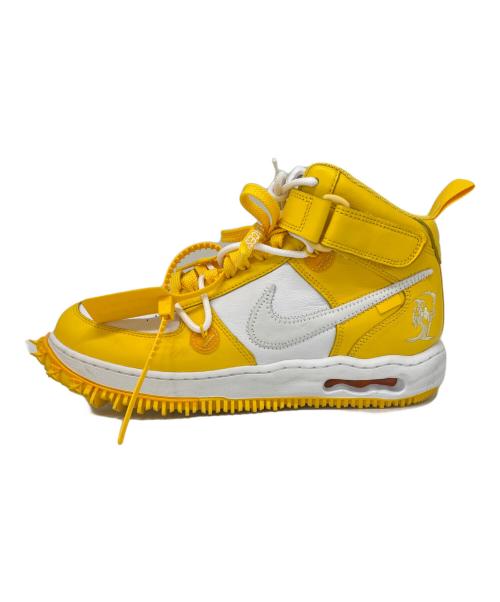 NIKE（ナイキ）NIKE (ナイキ) OFFWHITE (オフホワイト) NIKE× OFFWHITE Air Force 1 Mid SP LTHR  ハイカットスニーカー ホワイト×イエロー サイズ:28.5の古着・服飾アイテム