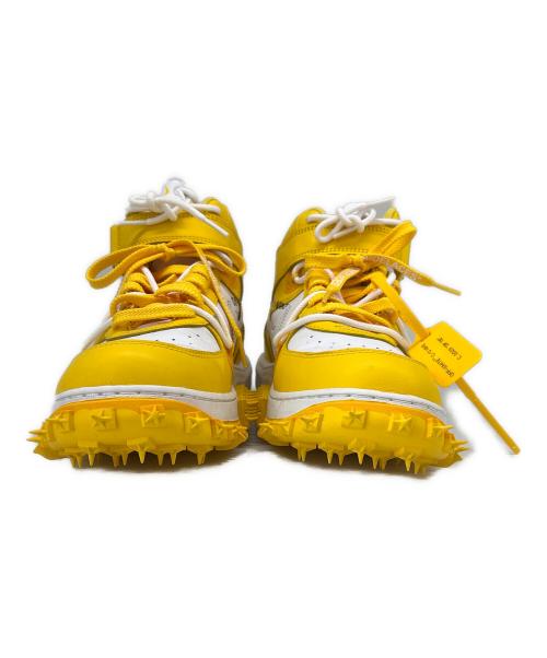 NIKE（ナイキ）NIKE (ナイキ) OFFWHITE (オフホワイト) NIKE× OFFWHITE Air Force 1 Mid SP LTHR  ハイカットスニーカー ホワイト×イエロー サイズ:28.5の古着・服飾アイテム
