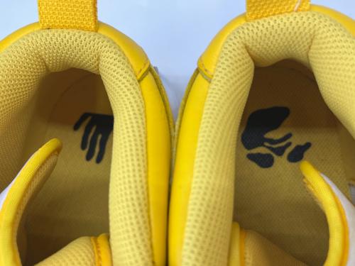 NIKE（ナイキ）NIKE (ナイキ) OFFWHITE (オフホワイト) NIKE× OFFWHITE Air Force 1 Mid SP LTHR  ハイカットスニーカー ホワイト×イエロー サイズ:28.5の古着・服飾アイテム