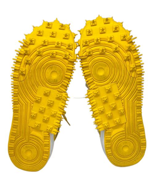 NIKE（ナイキ）NIKE (ナイキ) OFFWHITE (オフホワイト) NIKE× OFFWHITE Air Force 1 Mid SP LTHR  ハイカットスニーカー ホワイト×イエロー サイズ:28.5の古着・服飾アイテム