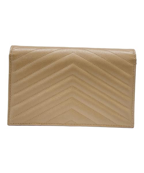 Saint Laurent Paris（サンローランパリ）Saint Laurent Paris (サンローランパリ) Saint Laurent Paris　チェーンショルダーバッグ ベージュの古着・服飾アイテム