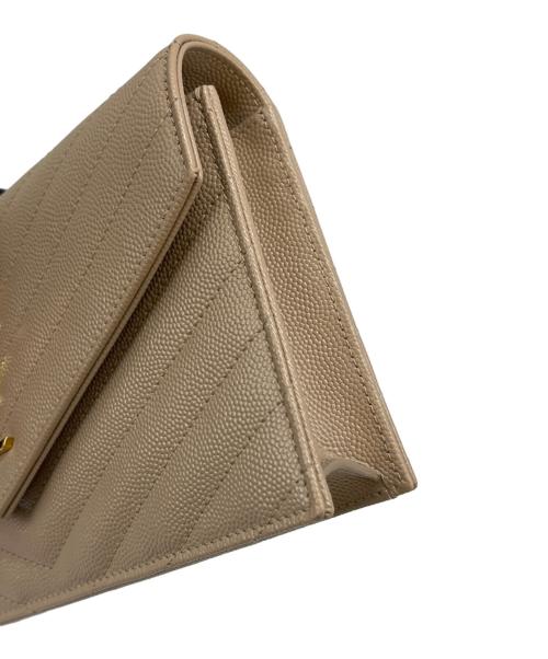 Saint Laurent Paris（サンローランパリ）Saint Laurent Paris (サンローランパリ) Saint Laurent Paris　チェーンショルダーバッグ ベージュの古着・服飾アイテム