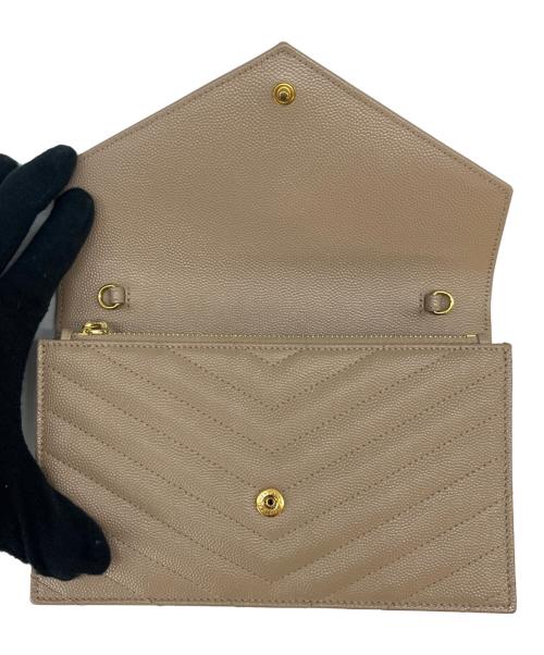 Saint Laurent Paris（サンローランパリ）Saint Laurent Paris (サンローランパリ) Saint Laurent Paris　チェーンショルダーバッグ ベージュの古着・服飾アイテム