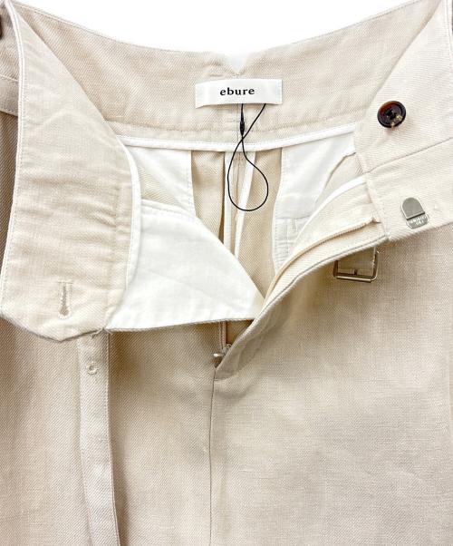 ebure（エブール）ebure (エブール) EBURE　ベルテッドタイトスカート アイボリー サイズ:36の古着・服飾アイテム