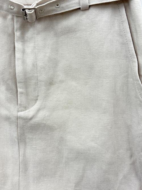 ebure（エブール）ebure (エブール) EBURE　ベルテッドタイトスカート アイボリー サイズ:36の古着・服飾アイテム