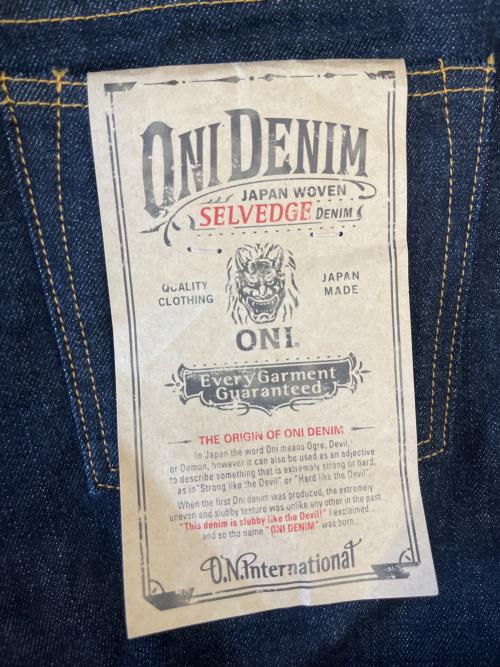 ONI DENIM（オニデニム）ONI DENIM (オニデニム) ONI DENIM  デニムパンツ インディゴ サイズ:30の古着・服飾アイテム